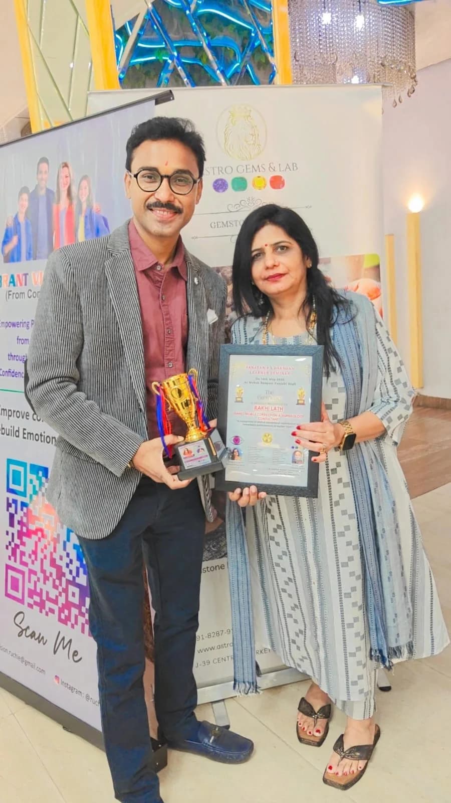 With students photograph of Adarshh Panndey