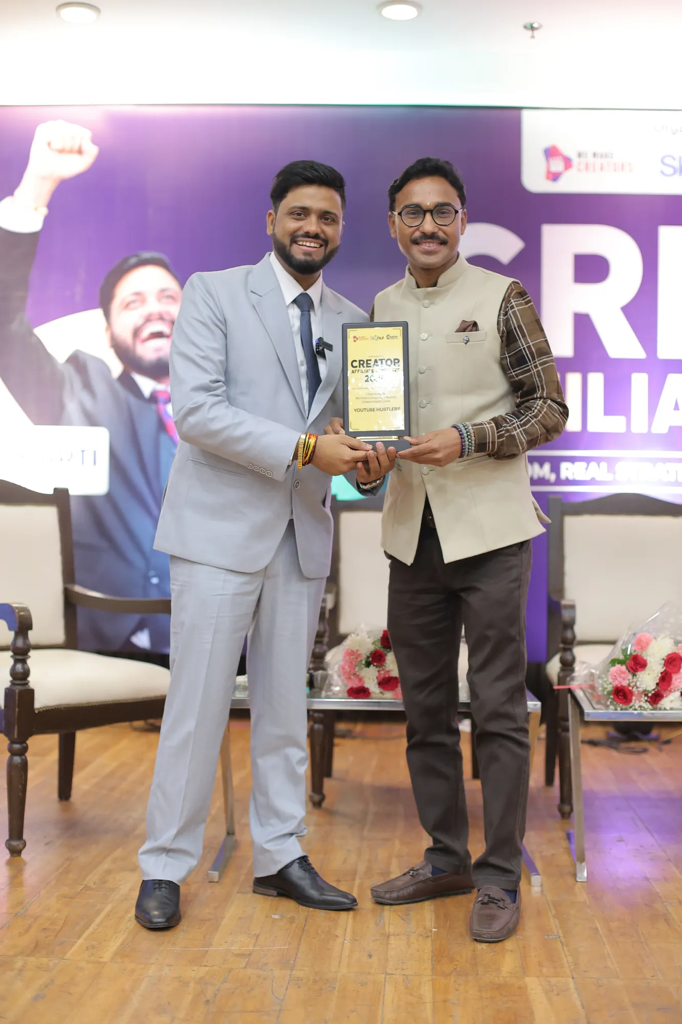 Adarshh Panndey at the Award presentation